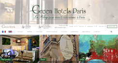 Desktop Screenshot of greenhotelparis.com